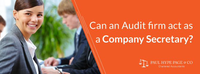Can an audit firm act as a company secretary? | Company ...