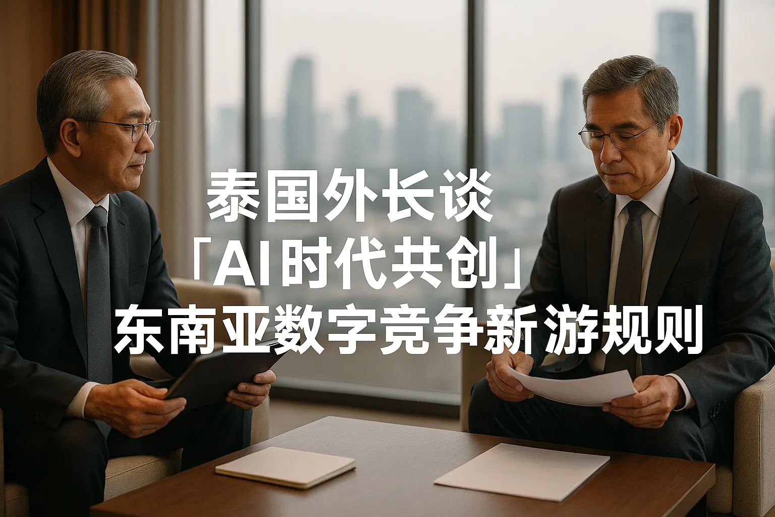 泰国外长谈“AI时代共创”:你还在单打独斗做东南亚市场吗?