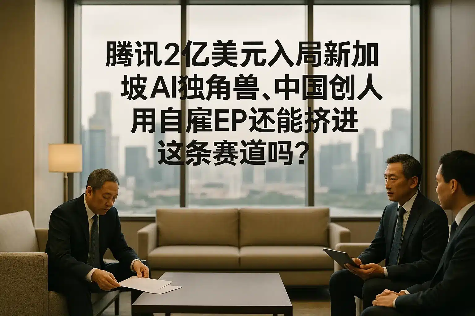 腾讯2亿美元加码新加坡AI:用自雇EP落地的中国创始人,还能怎么“挤进赛道”?