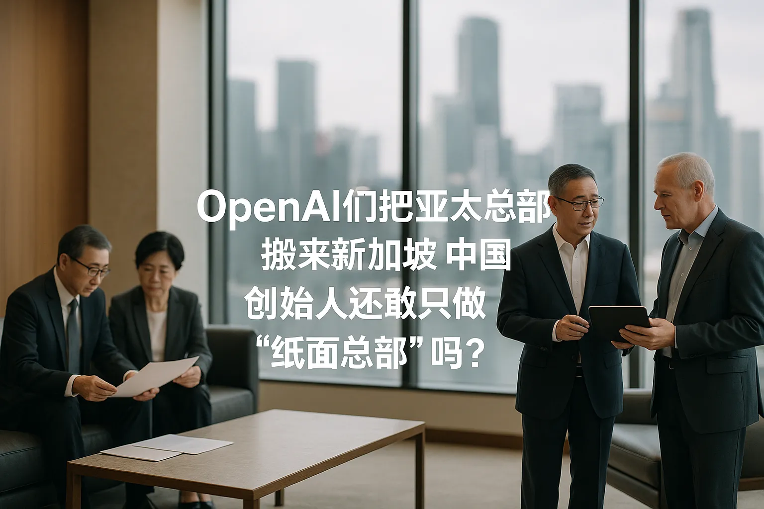 OpenAI们把亚太总部搬到新加坡后,中国创始人还敢只做“纸面总部”吗?