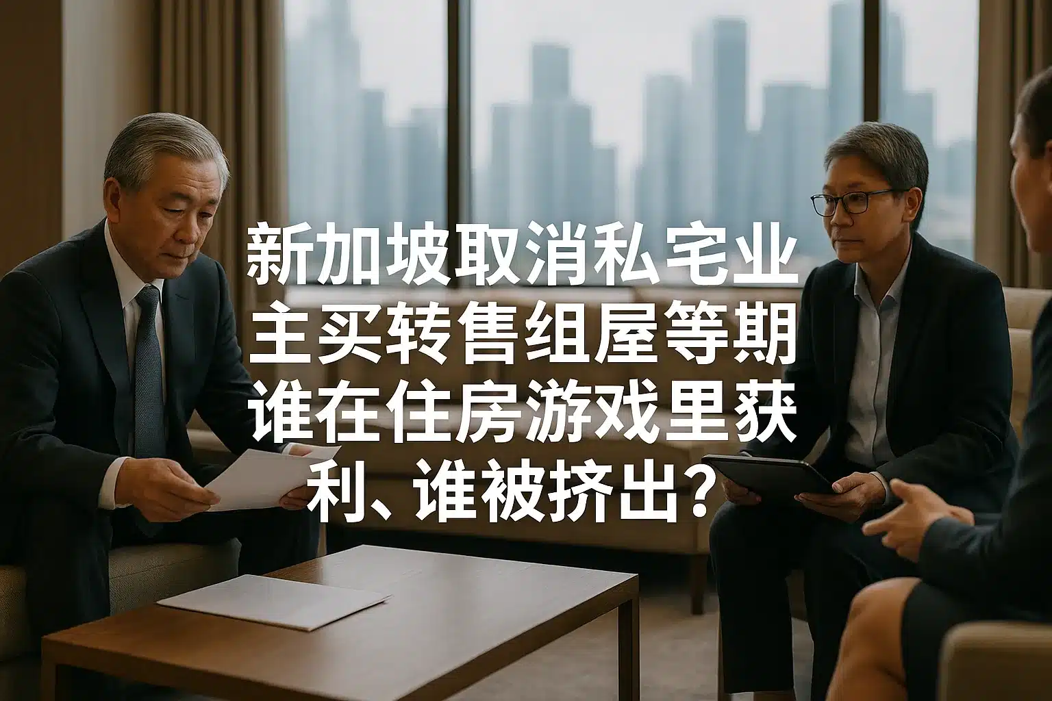 私宅业主可直接买非补贴转售组屋后:谁获得更大“住房缓冲垫”,谁的布局窗口被压缩?