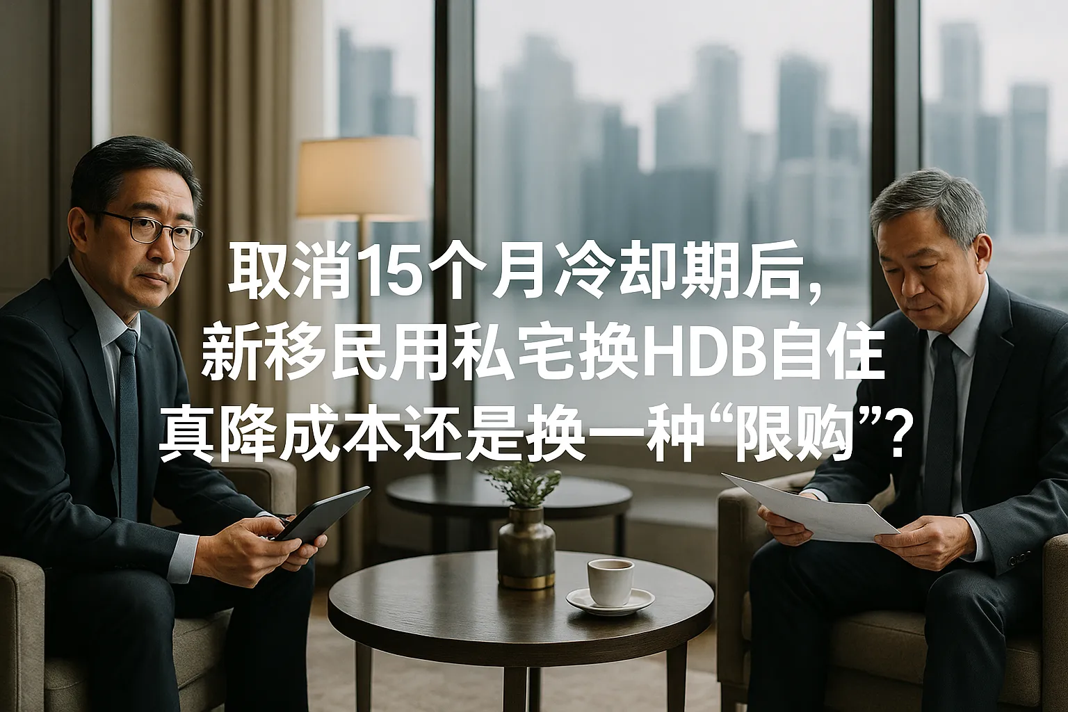取消15个月冷却期后，新移民用私宅换HDB自住：真降成本，还是换一种“限购”？