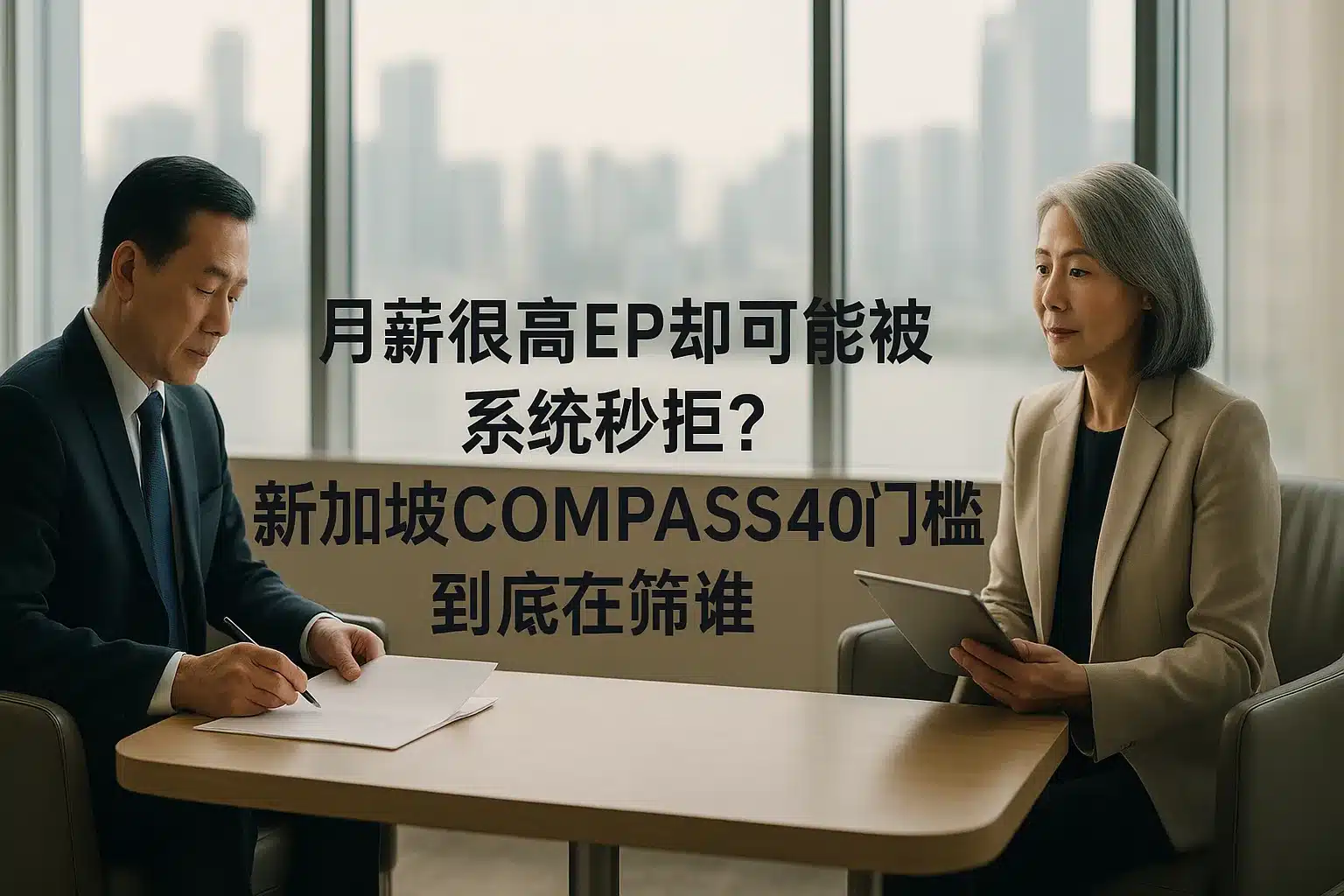 月薪很高EP却仍可能被系统秒拒?COMPASS 40分门槛到底在筛谁