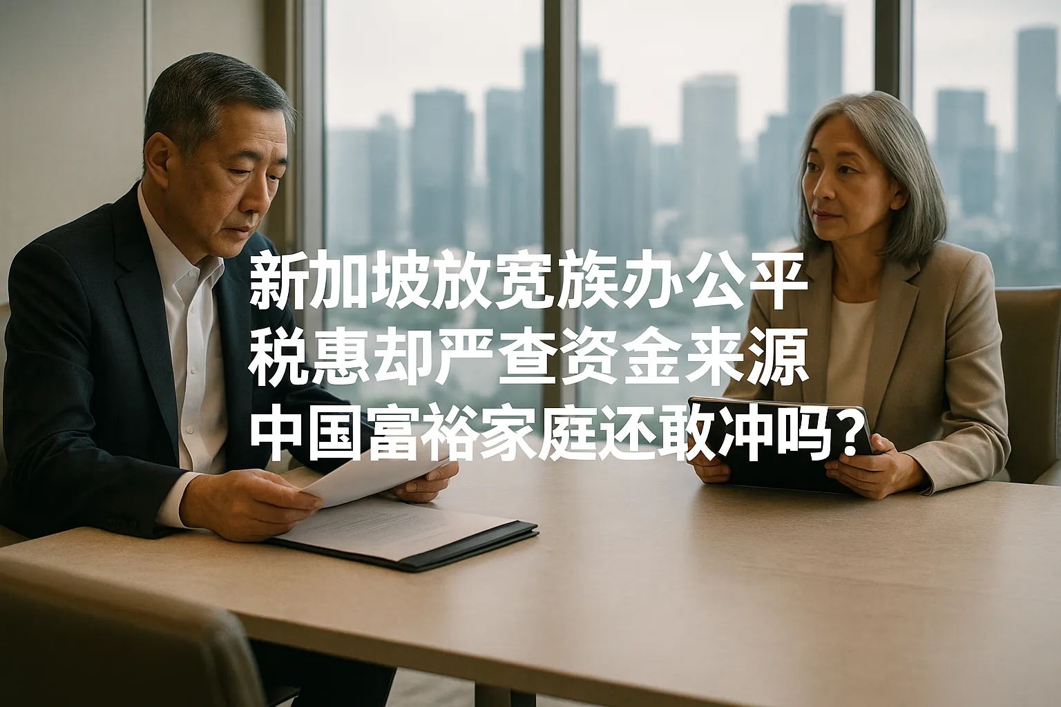 新加坡家族办公室税惠更灵活、反洗钱更严格：中国高净值家庭还要不要现在入场？