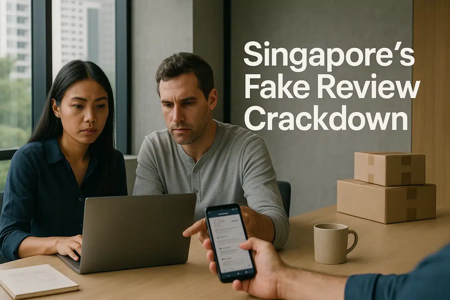 How should Singapore businesses manage AI and fake-review risk after the CCCS probe without “hacking” trust?